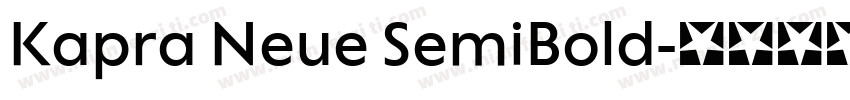 Kapra Neue SemiBold字体转换